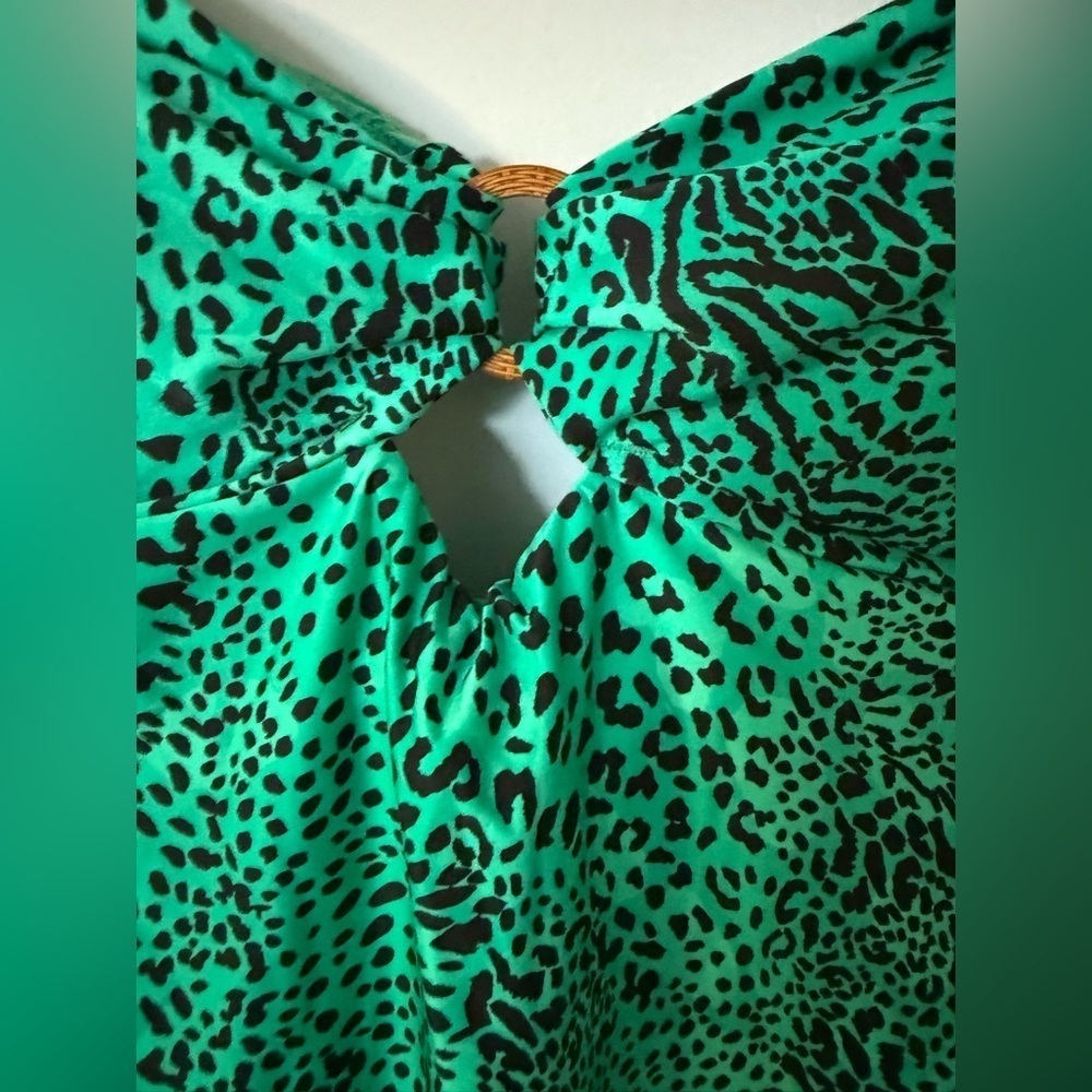 Anthropologie Seafolly Wild Ones Bandeau One Piece - Jade - US Size 10 NWT - Picture 5 of 11